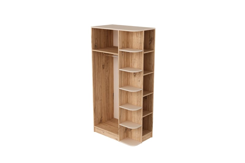 Luses Vaatekaappi 90x181,8 cm - Ruskea/Beige - Säilytys - Vaatesäilytys - Vaatekaappi