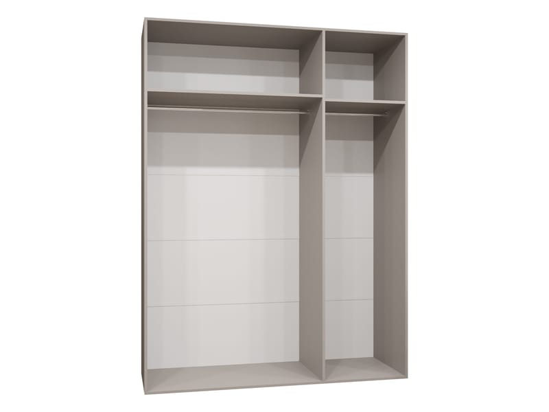 Milias-vaatekaappi peilillä 150x202 cm - Kulta, musta - Säilytys - Vaatesäilytys - Vaatekaappi