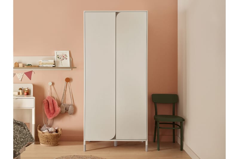 Monfort Vaatekaappi 92x201 cm - Beige - Säilytys - Vaatesäilytys - Vaatekaappi