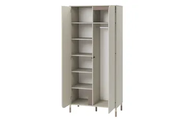 Monfort Vaatekaappi 92x201 cm - Beige - Säilytys - Vaatesäilytys - Vaatekaappi