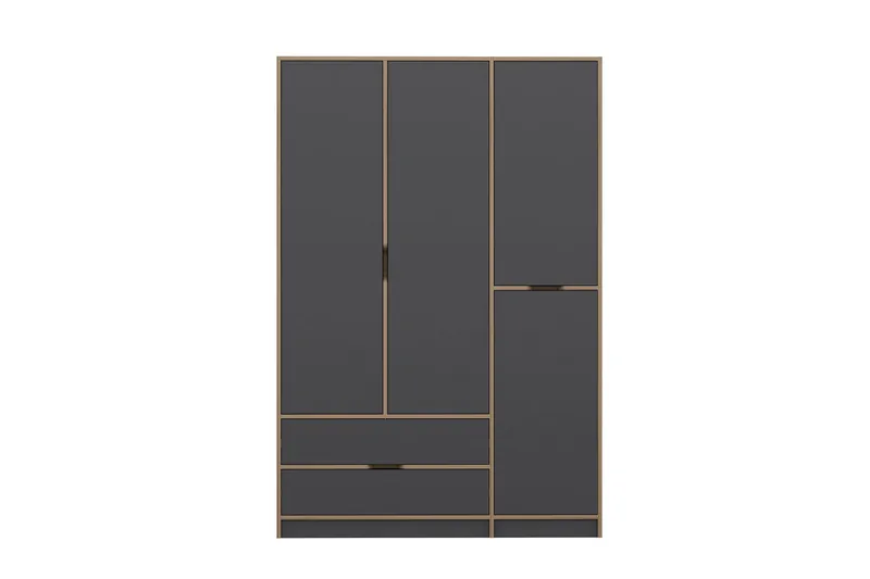 Munna Vaatekaappi 140x208 cm, Antrasiitti