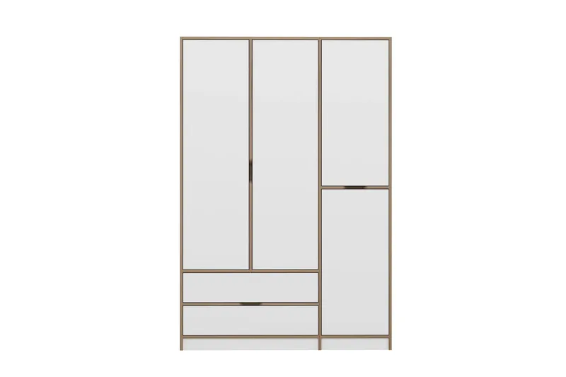 Munna Vaatekaappi 140x208 cm, Valkoinen