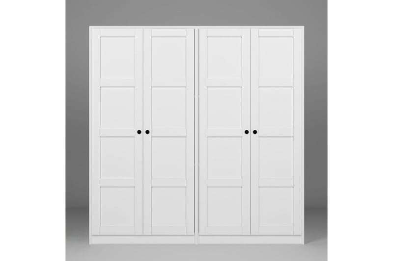 Nagouri Vaatekaappi 188x190 cm - Valkoinen - Säilytys - Vaatesäilytys - Vaatekaappi