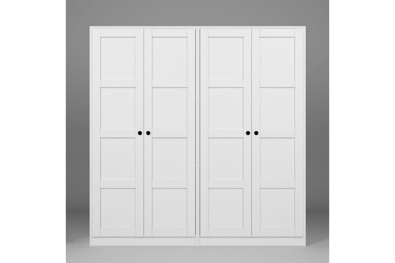 Nagouri Vaatekaappi 188x190 cm - Valkoinen - Säilytys - Vaatesäilytys - Vaatekaappi