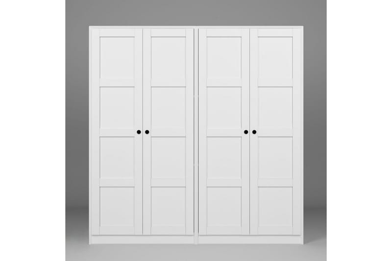 Nagouri Vaatekaappi 188x190 cm - Valkoinen - Säilytys - Vaatesäilytys - Vaatekaappi