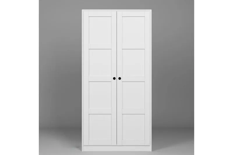 Nagouri Vaatekaappi 94x190 cm - Valkoinen - Säilytys - Vaatesäilytys - Vaatekaappi