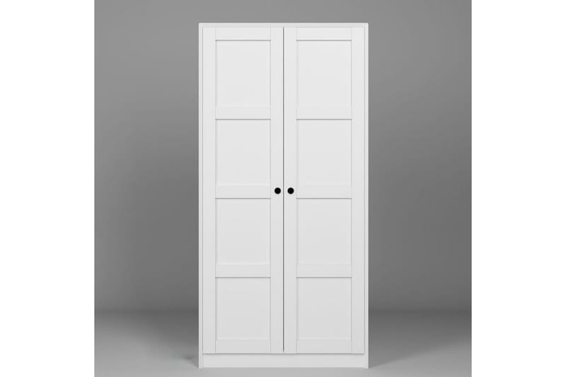 Nagouri Vaatekaappi 94x190 cm - Valkoinen - Säilytys - Vaatesäilytys - Vaatekaappi