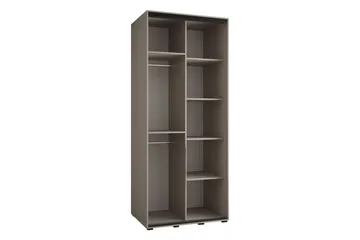Norrebon Kaappi Peilillä 100x235 cm - Beige - Säilytys - Vaatesäilytys - Vaatekaappi