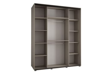 Norrebon Kaappi Peilillä 200x235 cm - Beige - Säilytys - Vaatesäilytys - Vaatekaappi