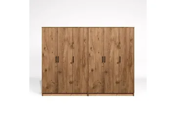 Olera Vaatekaappi 240x180 cm - Luonnollinen - Säilytys - Vaatesäilytys - Vaatekaappi