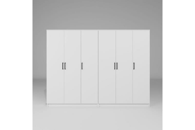 Olera Vaatekaappi 240x180 cm - Valkoinen - Säilytys - Vaatesäilytys - Vaatekaappi