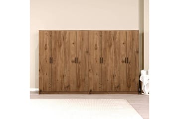 Olera Vaatekaappi 280x180 cm - Luonnollinen - Säilytys - Vaatesäilytys - Vaatekaappi