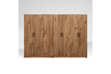 Olera Vaatekaappi 280x180 cm - Luonnollinen - Säilytys - Vaatesäilytys - Vaatekaappi