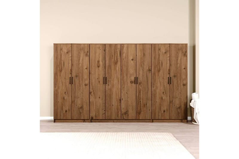 Olera Vaatekaappisskåp 300x180 cm - Luonnollinen - Säilytys - Vaatesäilytys - Vaatekaappi