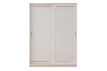 Olyven Vaatekaappi 140x190 cm - Matta Valkoinen - Säilytys - Vaatesäilytys - Vaatekaappi