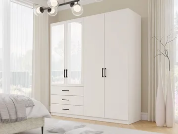 Pekin Vaatekaappi Peilillä 215 cm - Säilytys - Vaatesäilytys - Vaatekaappi