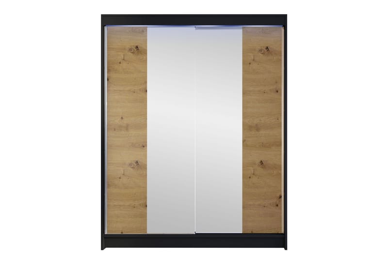 Pickering Vaatekaappi Peilillä 150x200 cm - Ruskea - Säilytys - Vaatesäilytys - Vaatekaappi