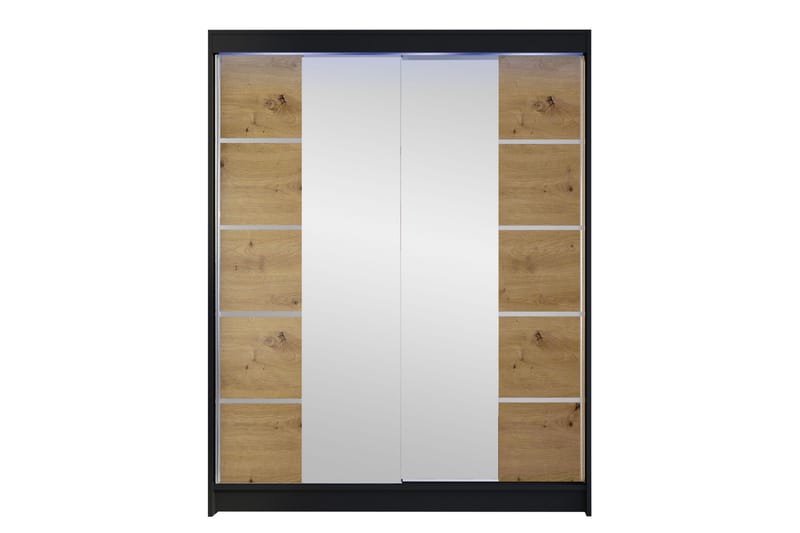 Pickering Vaatekaappi Peilillä 150x200 cm - Harmaa - Säilytys - Vaatesäilytys - Vaatekaappi