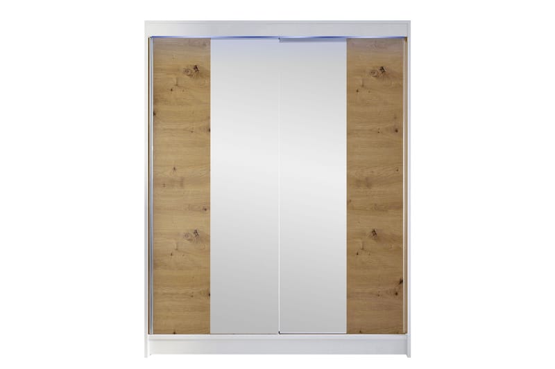 Pickering Vaatekaappi Peilillä 150x200 cm - Musta - Säilytys - Vaatesäilytys - Vaatekaappi