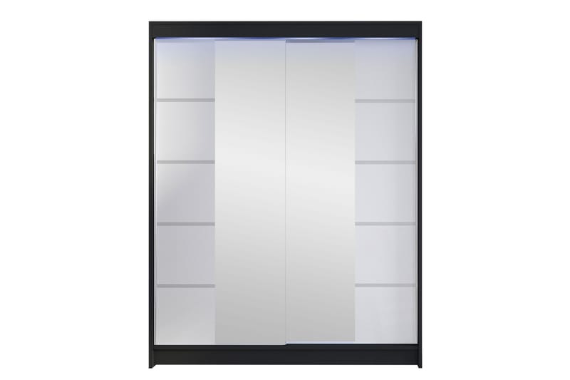 Pickering Vaatekaappi Peilillä 150x200 cm - Ruskea - Säilytys - Vaatesäilytys - Vaatekaappi