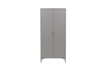 Piring Vaatekaappi 85x45x183 cm - Vaaleanharmaa - Säilytys - Vaatesäilytys - Vaatekaappi