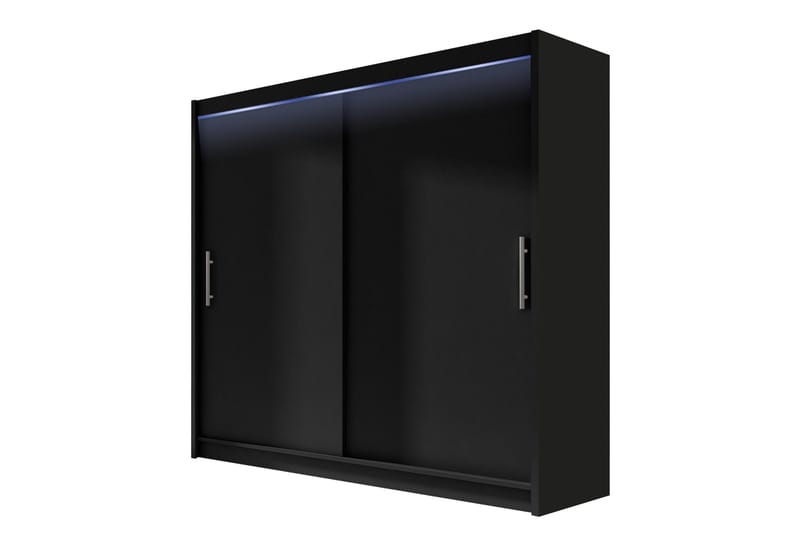 Prag Vaatekaappi 180x215 cm, Musta