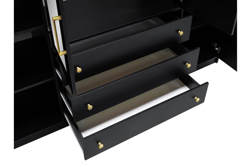 Retro Vaatekaappi W. Peili 196x200 cm - Säilytys - Vaatesäilytys - Vaatekaappi