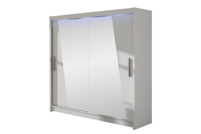 Rilievo Vaatekaappi Peilillä 180x215 cm, Valkoinen