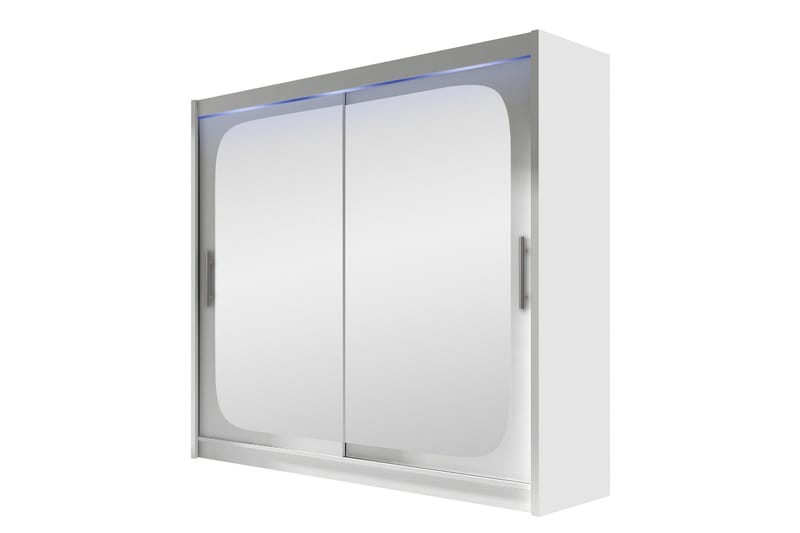 Rilievo Vaatekaappi Peilillä 180x215 cm, Valkoinen