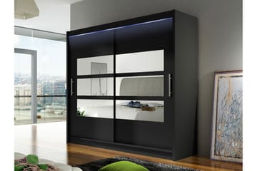 Rilievo Vaatekaappi Peilillä 180x215 cm - Säilytys - Vaatesäilytys - Vaatekaappi
