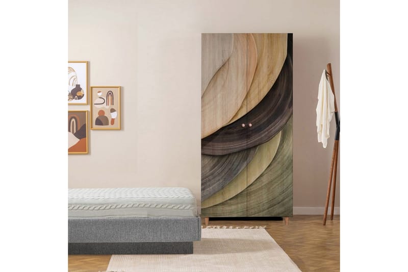 Selalesi Vaatekaappi 90x192 cm - Luonnollinen - Säilytys - Vaatesäilytys - Vaatekaappi