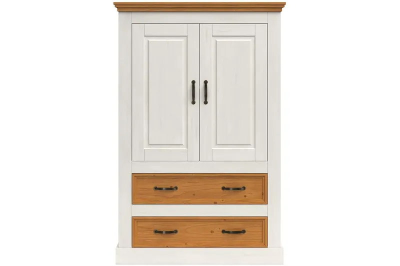 Selma Vaatekaappi 86x131 cm - Valkoinen - Säilytys - Vaatesäilytys - Vaatekaappi