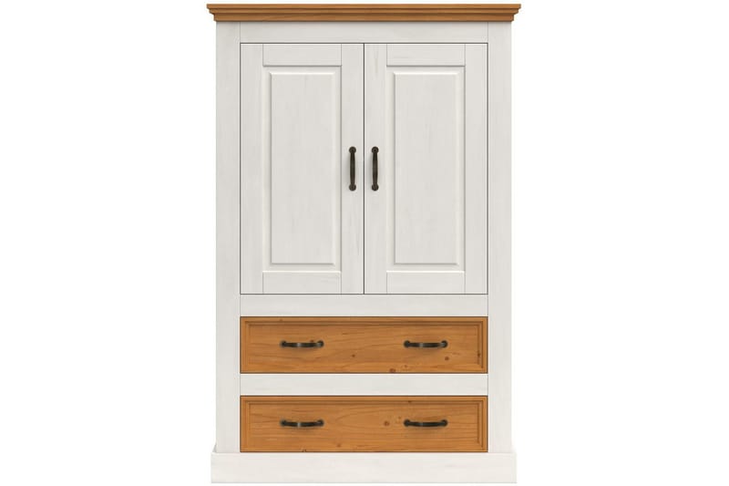 Selma Vaatekaappi 86x131 cm - Valkoinen - Säilytys - Vaatesäilytys - Vaatekaappi