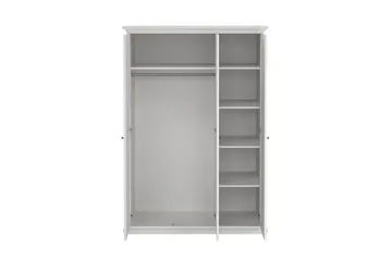 Shoiba Vaatekaappi 138,8x200,6 cm - Valkoinen - Säilytys - Vaatesäilytys - Vaatekaappi