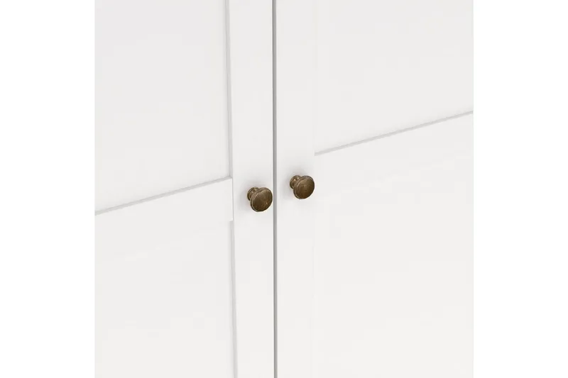 Shoiba Vaatekaappi 138,8x200,6 cm - Valkoinen - Säilytys - Vaatesäilytys - Vaatekaappi