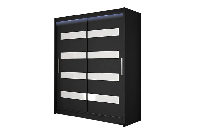 SIMRISLUND Vaatekaappi 150x200 cm Musta, Musta