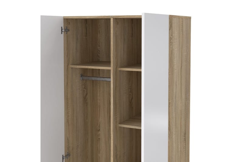 Suntia Vaatekaappi 79x201 cm - Valkoinen - Säilytys - Vaatesäilytys - Vaatekaappi