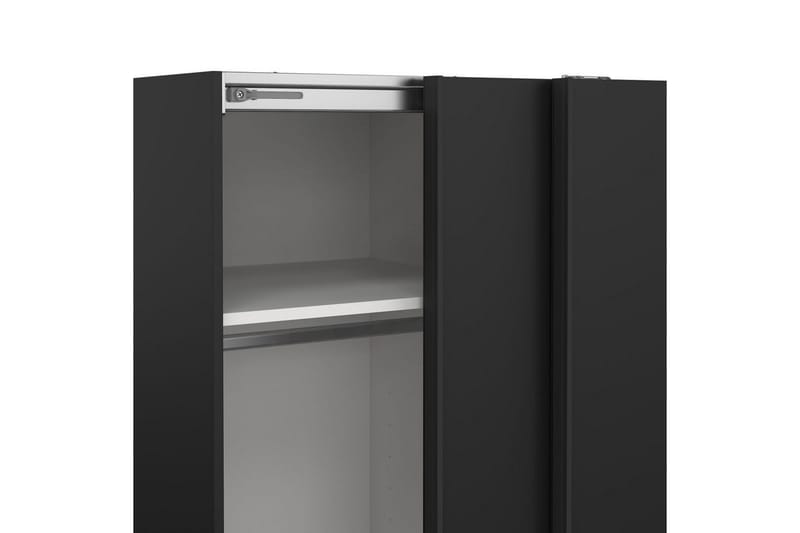 Takeru Vaatekaappi 119x200 cm - Musta - Säilytys - Vaatesäilytys - Vaatekaappi