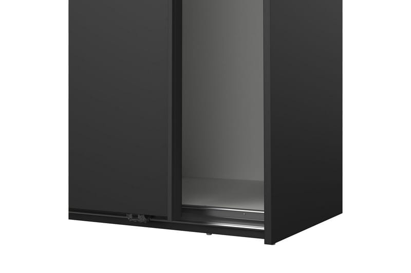 Takeru Vaatekaappi 119x200 cm - Musta - Säilytys - Vaatesäilytys - Vaatekaappi