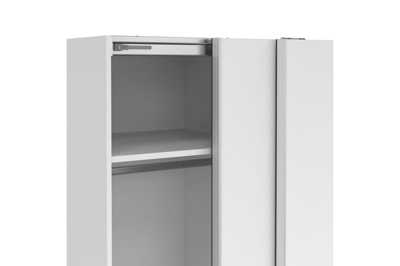 Takeru Vaatekaappi 119x200 cm - Valkoinen - Säilytys - Vaatesäilytys - Vaatekaappi