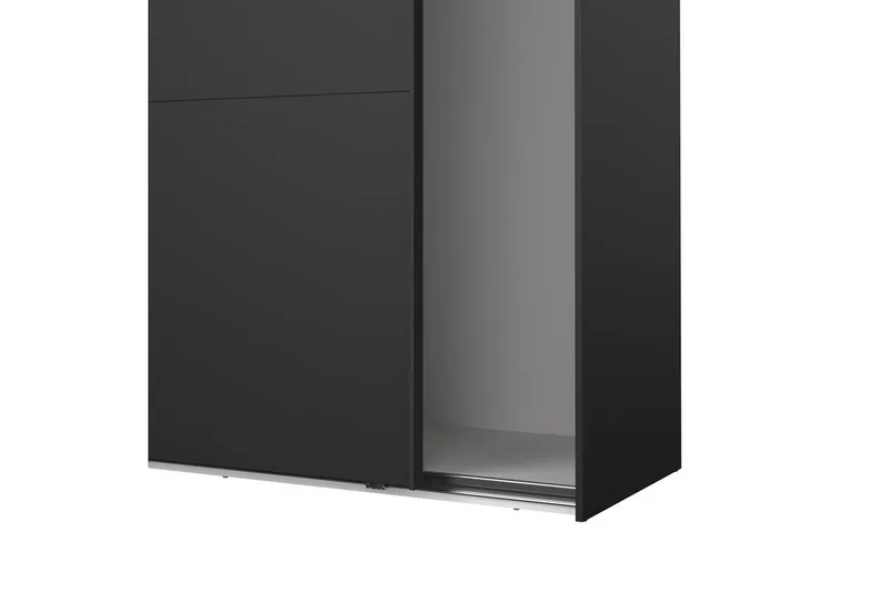 Takeru Vaatekaappi 179x200 cm - Musta - Säilytys - Vaatesäilytys - Vaatekaappi