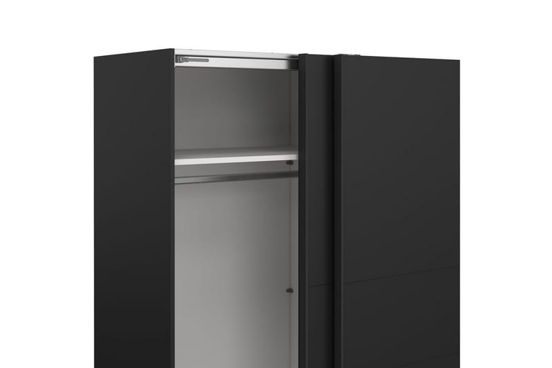 Takeru Vaatekaappi 179x200 cm - Musta - Säilytys - Vaatesäilytys - Vaatekaappi