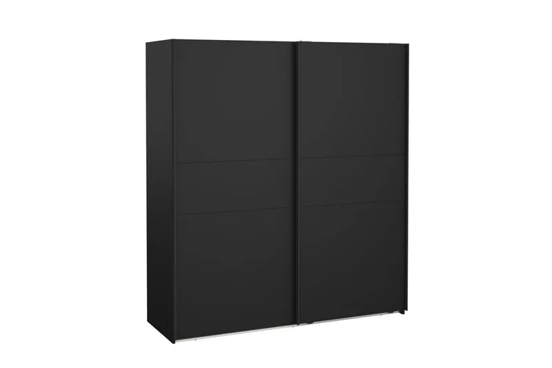 Takeru Vaatekaappi 179x200 cm - Musta - Säilytys - Vaatesäilytys - Vaatekaappi