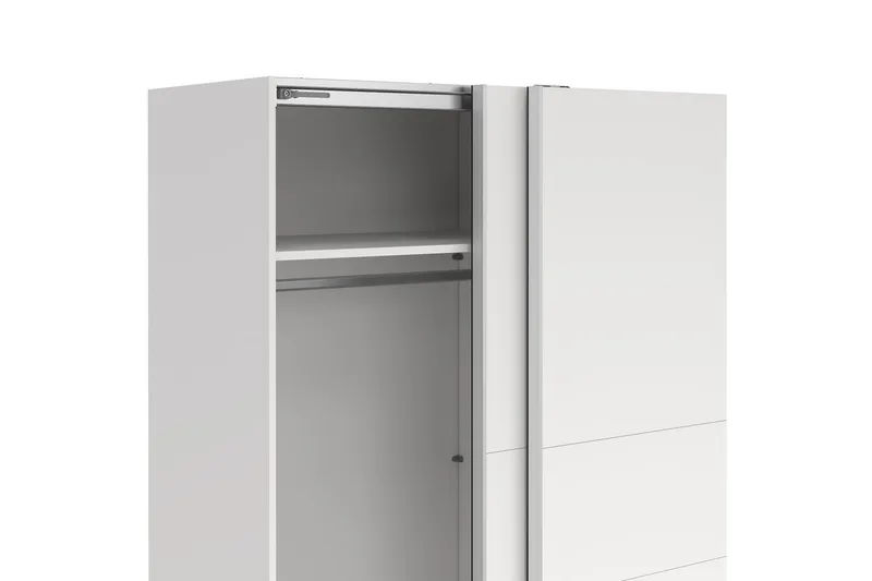 Takeru Vaatekaappi 179x200 cm - Valkoinen - Säilytys - Vaatesäilytys - Vaatekaappi