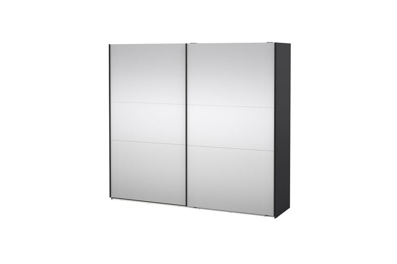 Takeru Vaatekaappi Peilillä 244x220 cm - Musta - Säilytys - Vaatesäilytys - Vaatekaappi