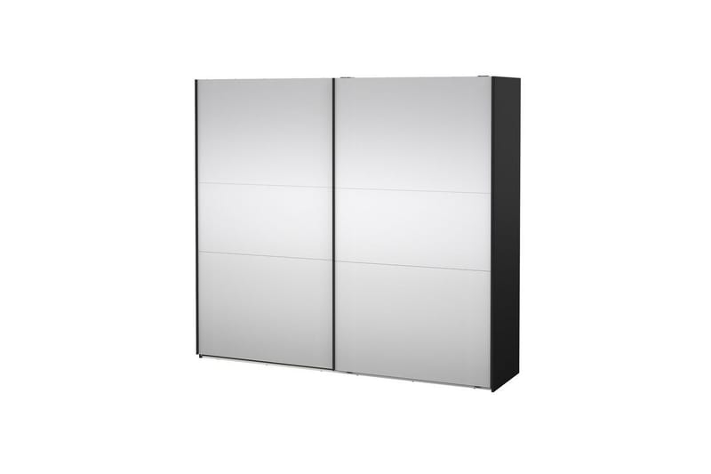 Takeru Vaatekaappi Peilillä 244x220 cm - Musta - Säilytys - Vaatesäilytys - Vaatekaappi