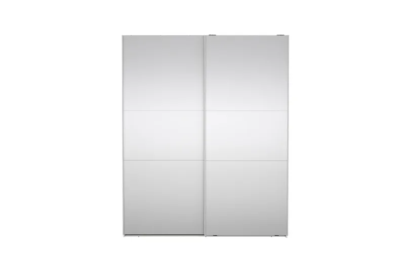 Takeru Vaatekaappi Peilillä 179x220 cm - Valkoinen - Säilytys - Vaatesäilytys - Vaatekaappi