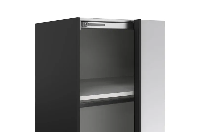 Takeru Vaatekaappi Peilillä 179x220 cm - Musta - Säilytys - Vaatesäilytys - Vaatekaappi