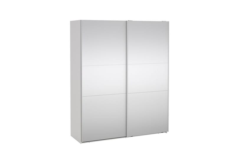 Takeru Vaatekaappi Peilillä 179x220 cm - Valkoinen - Säilytys - Vaatesäilytys - Vaatekaappi