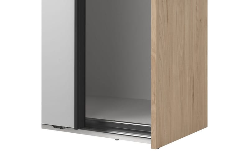 Takeru Vaatekaappi Peilillä 179x220 cm - Luonnonväri - Säilytys - Vaatesäilytys - Vaatekaappi